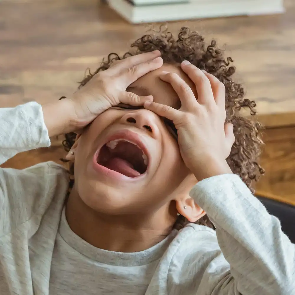 parent learning about sensory processing challenges in children